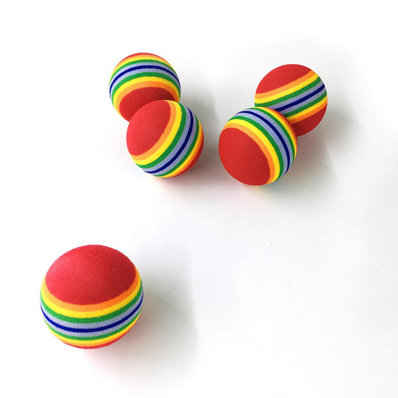 1Pcs Colorful Pet Rainbow Foam Fetch Balls