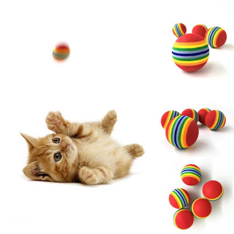 1Pcs Colorful Pet Rainbow Foam Fetch Balls