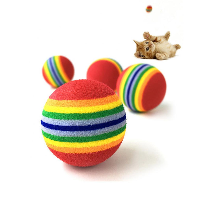 1Pcs Colorful Pet Rainbow Foam Fetch Balls