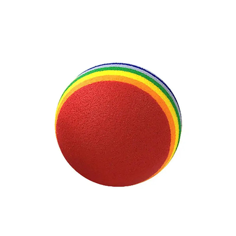 1Pcs Colorful Pet Rainbow Foam Fetch Balls