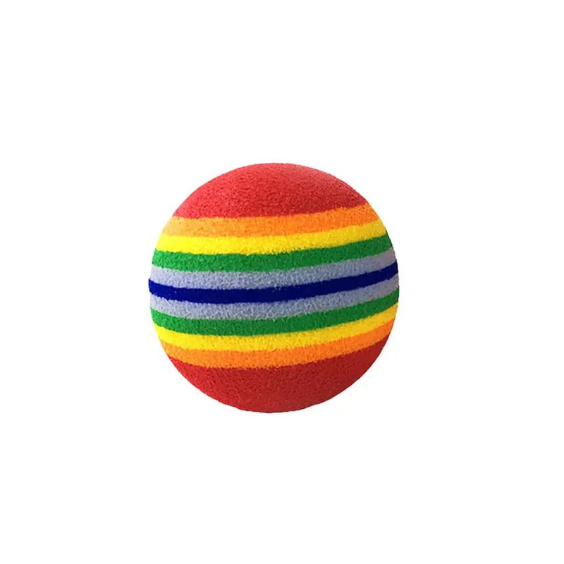 1Pcs Colorful Pet Rainbow Foam Fetch Balls