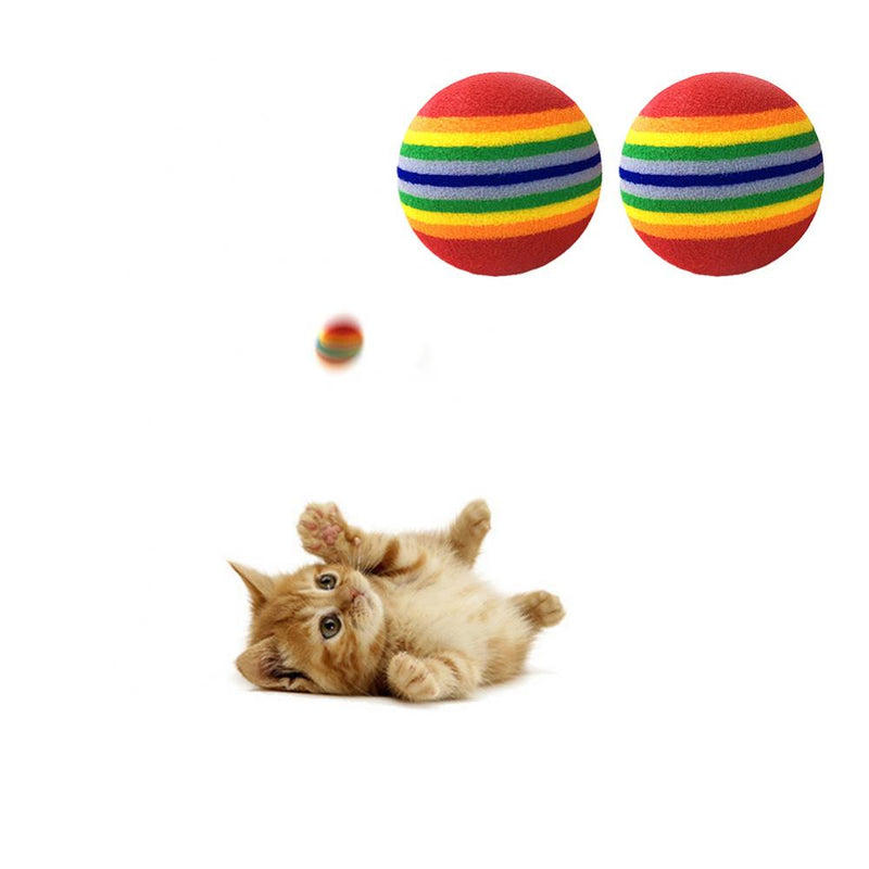 1Pcs Colorful Pet Rainbow Foam Fetch Balls