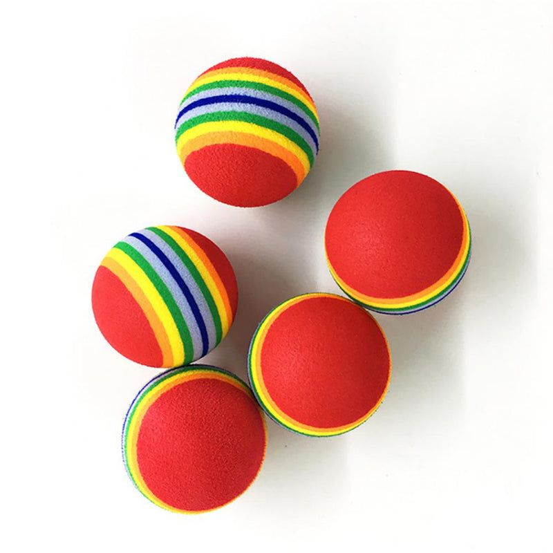 1Pcs Colorful Pet Rainbow Foam Fetch Balls