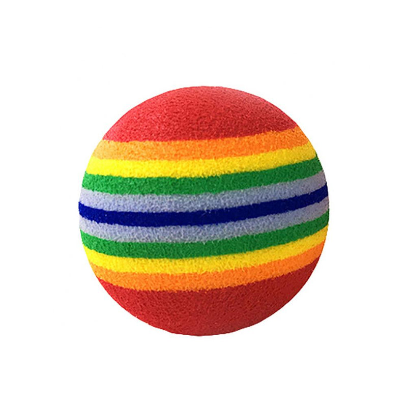 1Pcs Colorful Pet Rainbow Foam Fetch Balls