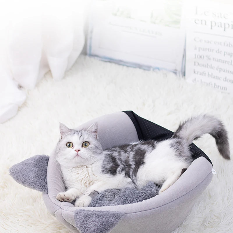 New Deep Sleep Comfort In Winter Cat Bed Iittle Mat Basket Small Dog House Products Pets Tent Cozy Cave Nest Indoor Cama Gato