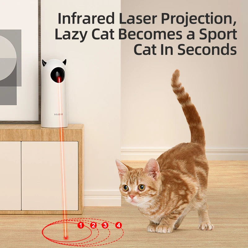 ROJECO Automatic Cat Toys Interactive Smart Teasing Pet