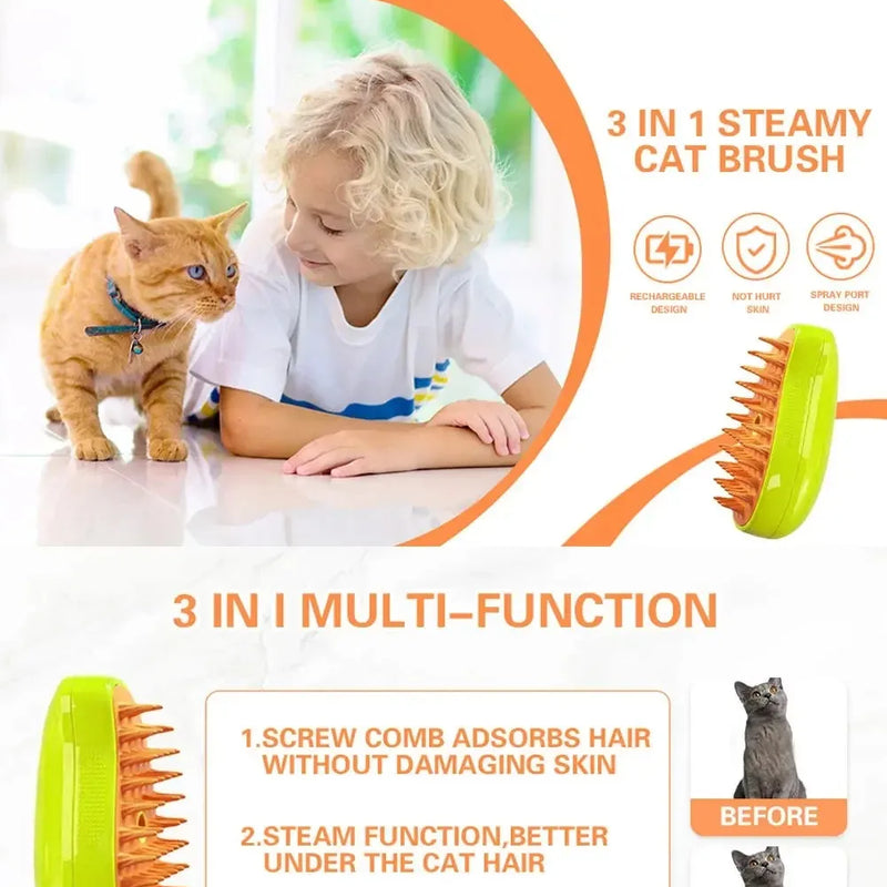 Cat Dog Steamy Brush