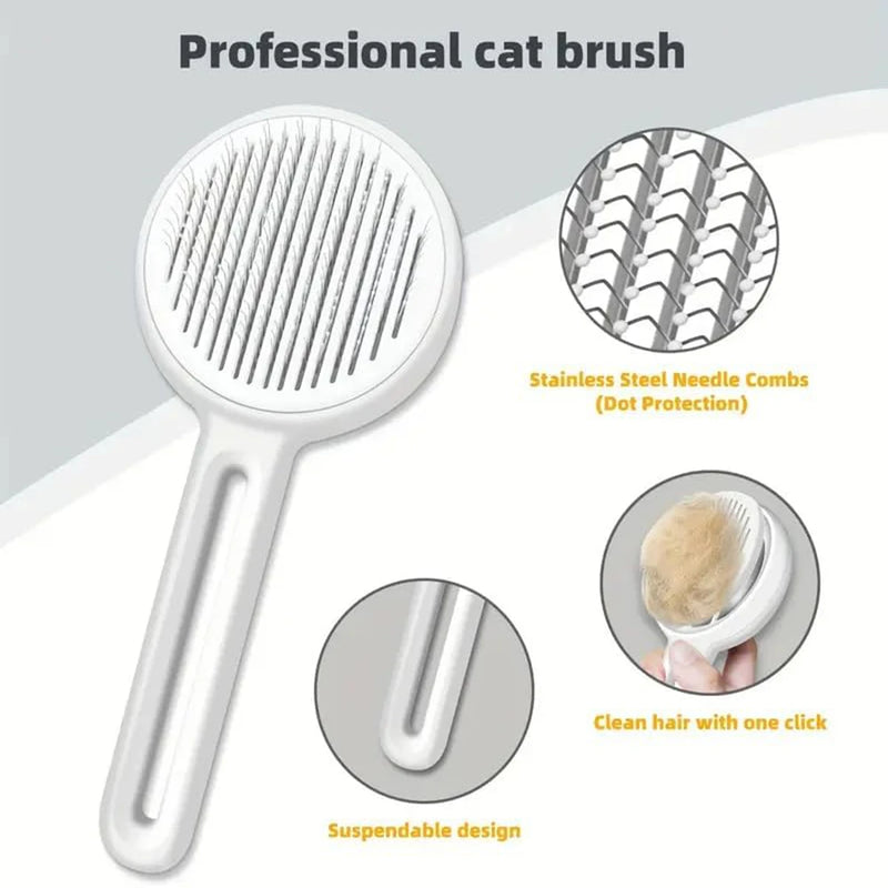 Pet Cat Hair Brush Dog Comb Pet Grooming Supplies Care Cat Stainless Steel Comb Puppy Kitten Cleaning Tools Pets Accessories