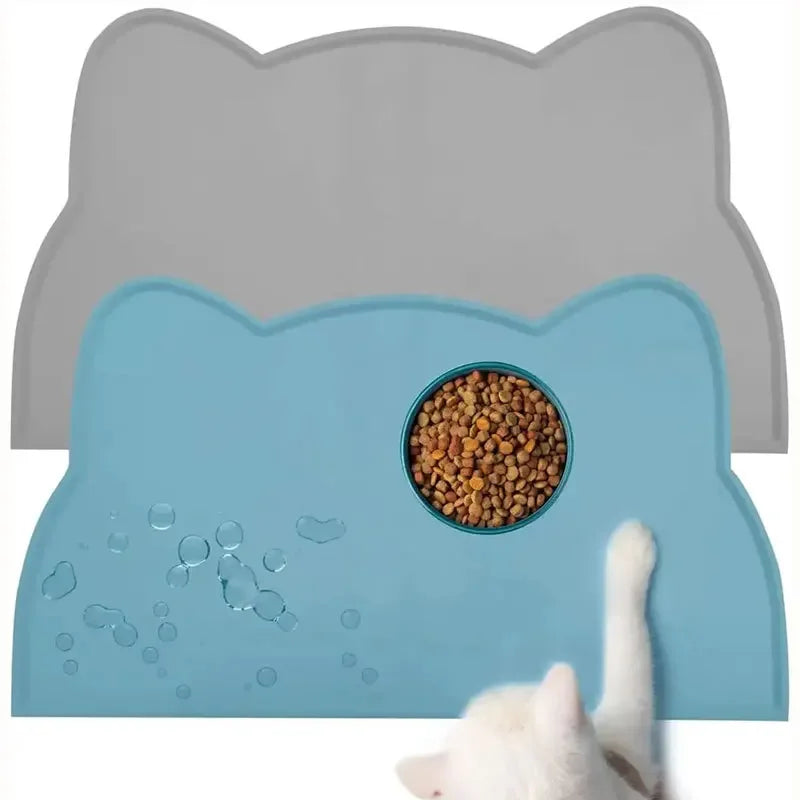 Silicone Bed Cats Pet Feeding Bowl Cats Accessories Dog Beds and Furniture Home Food Mat Puppy Feeder Tray Placemat & Supplies