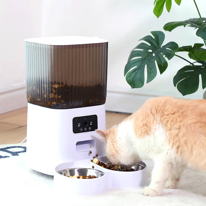 5L Double Bowls Smart Automatic Cat Feeder With Camera