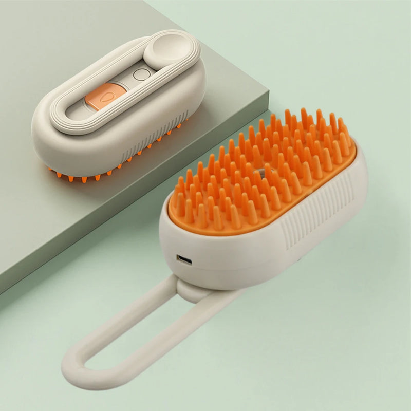 3 in 1 Pet Electric Steam Brush Cat and Dog