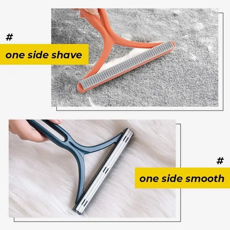 Pet Cat Hair Remover Brush Portable Silicone Comb Double Sided Scraper for Cats Dog Sofa Clothes Home Cleaning Accessories