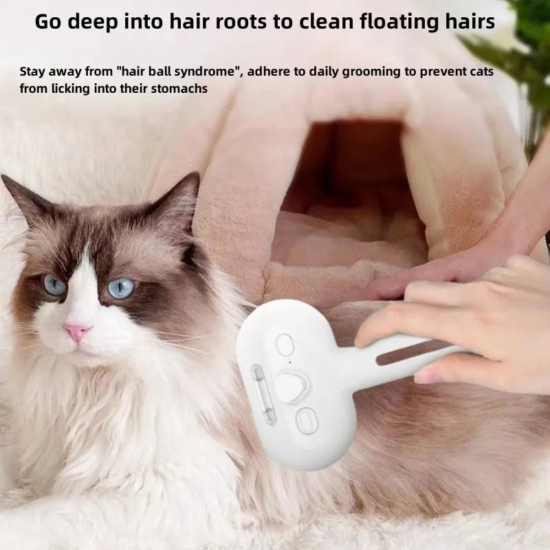 Pet Spray Hair Comb Pet Hair Remover Cleaning Brush Cats Grooming Dog Accessories Tools Dematting Water Mist Humidifier Comb