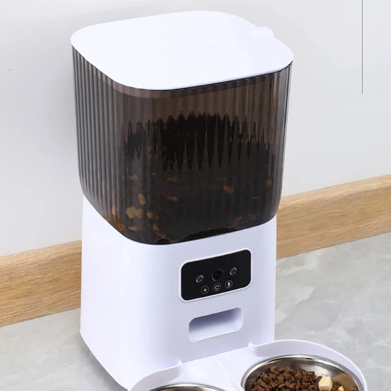 5L Double Bowls Smart Automatic Cat Feeder With Camera