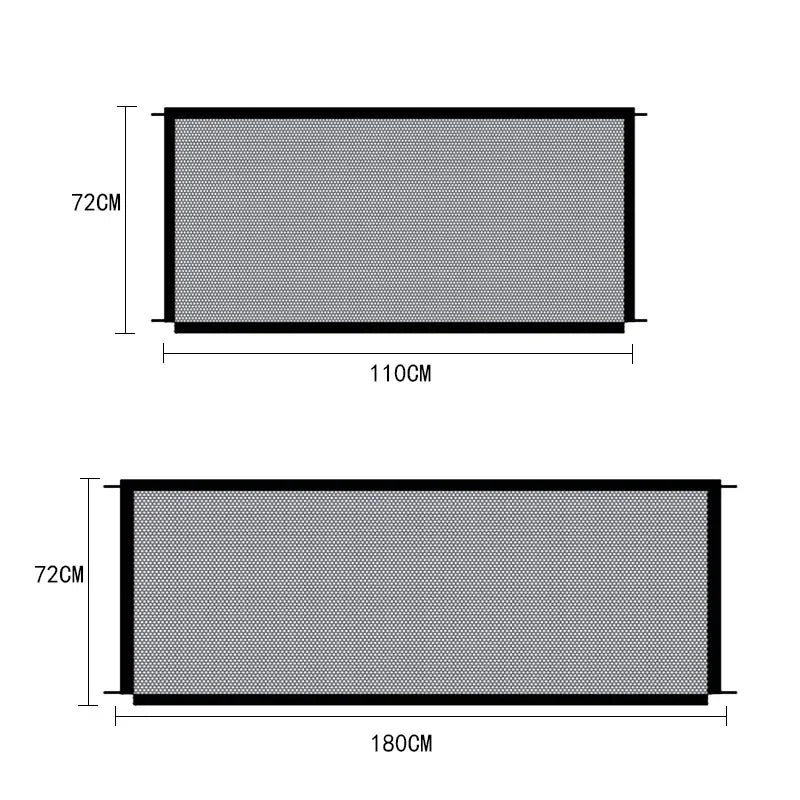 Dog Gate Ingenious Mesh Dog Fence For Indoor and Outdoor Safe Pet Dog gate Safety Enclosure Pet supplies  baby safety gate